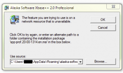 Dealing with errors when installing an Xbase++ update